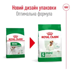 Новий дизайн упаковки ROYAL CANIN MINI ADULT 8+