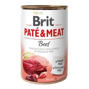 Brit Care Pate & Meat — вологий корм для собак з яловичиною 400г