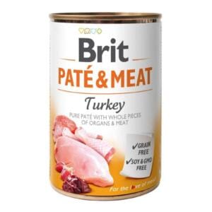 Brit Care Pate & Meat з індичкою — вологий корм для собак 400г