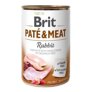 Brit Care Pate & Meat — вологий корм для собак з кроликом 400г