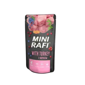 Rafi Mini пауч з індиком для собак малих порід 150 г — вологий корм