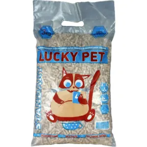 Наповнювач деревний Lucky Pet Стандарт 3 кг — натуральний для котів