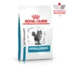Пакет корму для котів Royal Canin з написом 'Гіпоалергенний' та зображенням кота.
