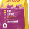 Пакет корму для собак Josera Mini Junior з інформацією про склад і призначення.