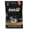 Пакет універсального наповнювача для котячих туалетів бренду AnimAll з зображенням кота.