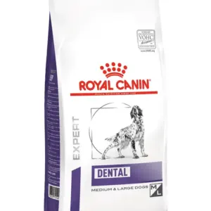 Пакет корму для собак Royal Canin Dental для середніх та великих собак.