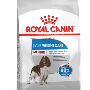 Пакет корму для собак Royal Canin Light Weight Care, призначений для обмеження набору ваги.