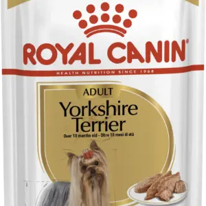 Пакет корму для собак породи йоркширський тер'єр від Royal Canin об'ємом 85 г.