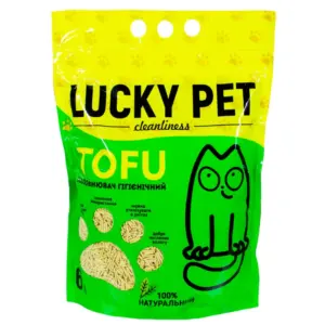 Lucky Pet тофу наповнювач для котів з ароматом зеленого чаю 6 л