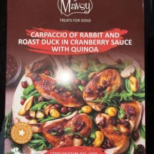 MAVSY Карпачо з крольчатини та качки з кіноа — ласощі для собак 100г