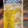 Пакет корму для котів Monge Supreme з тунцем, морським окунем і картоплею.