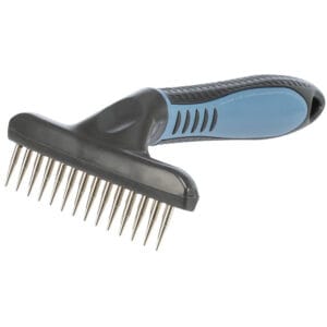Гребінець-граблі Trixie металевий дворядний для собак 10х15 см