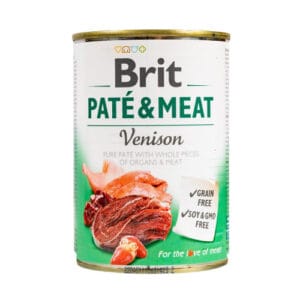 Brit Care Pate & Meat з олениною — вологий корм для собак 400г