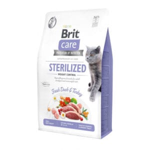 Brit Care Cat Grain Free Sterilised Weight Control 2кг — корм для стерилізованих котів