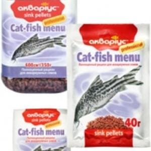 AQUARIUS Меню для сомів — спеціалізований корм 350г