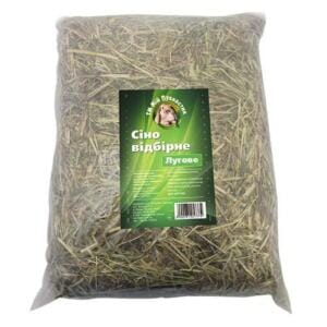 Сіно лугове відбірне Мій Пухнастик 2кг (35л) для гризунів
