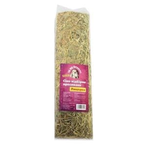 Пресоване сіно люцерни Мій Пухнастик 1 кг — натуральний корм для гризунів