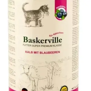 Консерва Баскервиль Холістик Телятина з чорницею 400г для кошенят