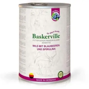 BASKERVILLE Sensitive Wild — вологий корм з олениною для собак 400г