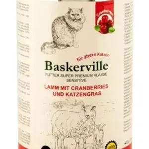 BASKERVILLE Холістік Ягня з журавлиною — вологий корм для котів 400г
