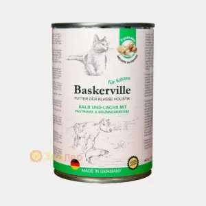 BASKERVILLE Holistic — вологий корм з телятиною та лососем для котів