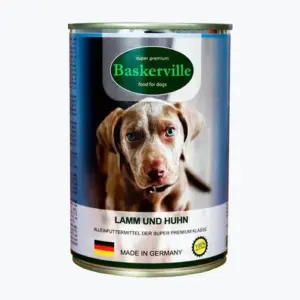 Baskerville консерви для собак Ягня та Півень 400г — вологий корм