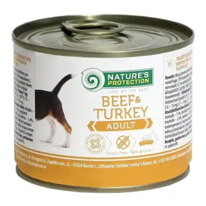 Natures Protection Adult Beef & Turkey — вологий корм для дорослих собак 200г
