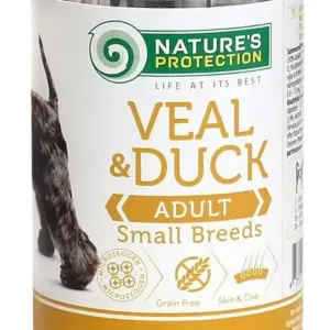 Natures Protection Adult Small Breed — вологий корм з телятиною і качкою