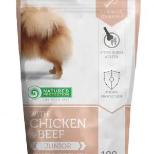 Kitekat Healthy Growth — вологий корм з куркою та яловичиною для цуценят