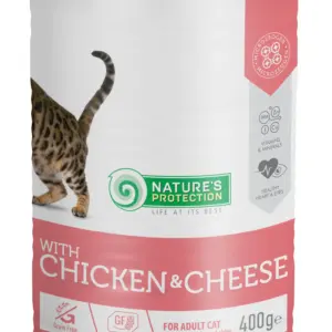 NP Cat Adult з куркою та сиром — вологий корм для дорослих котів 400г