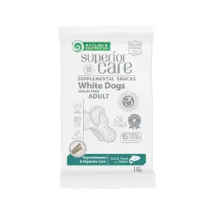 NP Superior Care White Dog Salmon — гіпоалергенні ласощі для білих собак