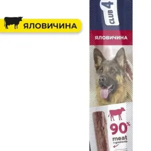CLUB 4 PAWS М'ясна паличка Преміум Яловичина — ласощі для собак