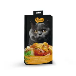 MAVSY Creamy Treats — яблучний мармелад з котячою м'ятою, 5×15г