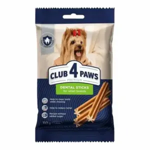 CLUB 4 PAWS Преміум Дентал Стікс — жувальні палички для собак малих порід
