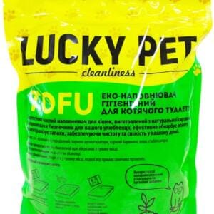 Lucky Pet Тофу наповнювач для котів з ароматом полуниці 6л