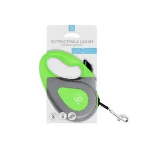 CoLLaR Повідець-рулетка для собак S 5м 15кг світловідбивна салатова