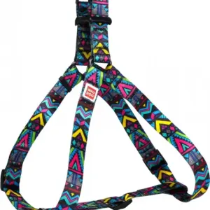 Шлея WAUDOG Nylon з QR паспортом Інді 20мм 50-75см для собак