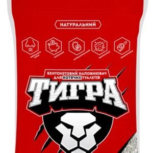 Наповнювач Тигра бентонітовий для котів 5 кг (гранули 2,5-5 мм)