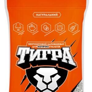 Наповнювач Тигра бентонітовий для котячого туалету 5 кг
