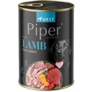 DN PIPER — вологий корм з ягнятиною та морквою для собак 400г