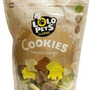 Lolopets Бісквітне печиво для собак — фігурні крокети mix 350 г