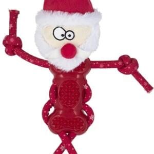 Іграшка для собак Грізлі Санта Клаус червона 43×27×8 см
