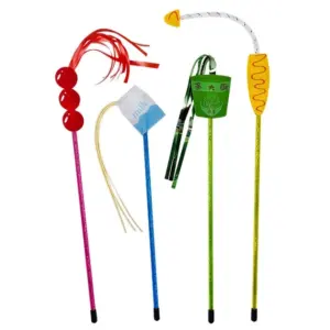 CattyMan Cat Wand Toy — дразнилка іграшка для котів, набір 4 шт