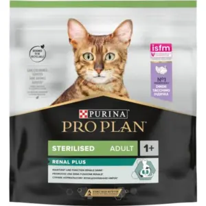 PURINA PRO PLAN Sterilised Renal з індичкою — сухий корм для стерилізованих котів 8х400г