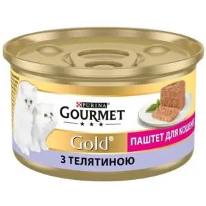 GOURMET GOLD Паштет з яловичиною для кошенят 12×85г
