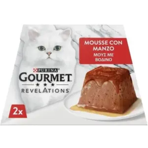 GOURMET Revelations Мус з яловичиною — вологий корм для котів 12×57г