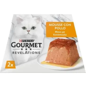 GOURMET Revelations Мус з куркою — вологий корм для котів 12x57г