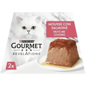 GOURMET Revelations Мус з лососем — вологий корм для котів 12х57г