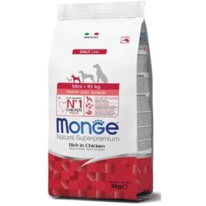 MONGE DOG MINI PUPPY&JUNIOR — сухий корм для цуценят дрібних порід