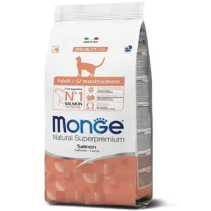 MONGE CAT ADULT з лососем — сухий корм для дорослих котів